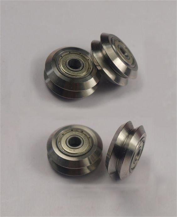 Accesorios de las impresoras 3DPartes de las máquinas CNCConstrucciones abiertasDe acero inoxidable Metal de doble V Rueda-V ranura de aluminioExtrusión lineal