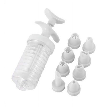 Home cocina DIY pastel galletas horneado enmarcado moldePlástico enmarcado boquilla Conjunto herramienta de enmarque de crema prensada con boquilla