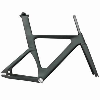 Cuadro de pista de carbono completo personalizado BSA Cuadro de bicicleta de pista de carbono de carretera de velocidad única 700c Cuadro de bicicleta de engranaje fijo rígido