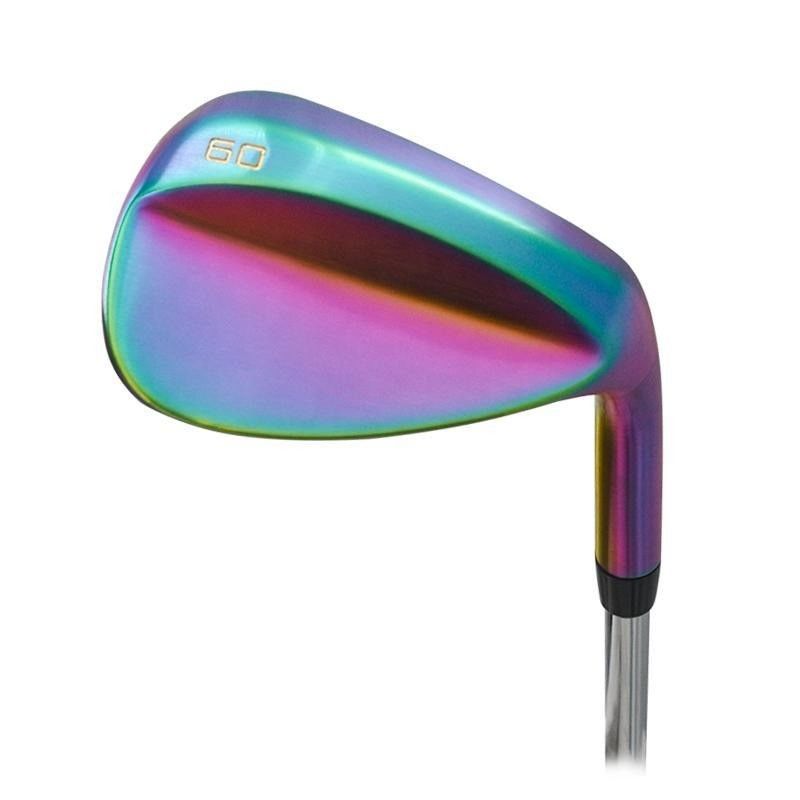Custom Colorido Arco iris CNC fresado Golf Wedge Club de carreras, Regalo 35,5 pulgadas