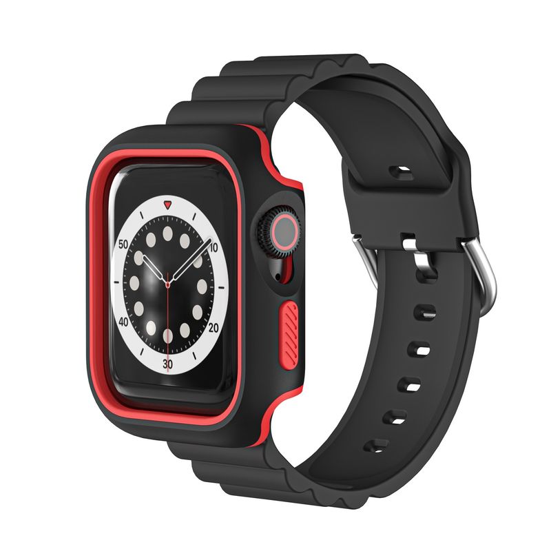 Pueden customizar la caída resistente de doble color de protección de caja TPU de protección de smartwatch de la caja