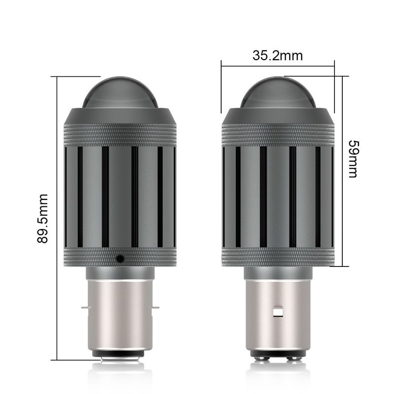 G-View Motocicleta lámpara delantera bombilla 12-24V/ bombillas Led Super Brillante Blanco de la motocicleta lámpara delantera scooter accesorios
