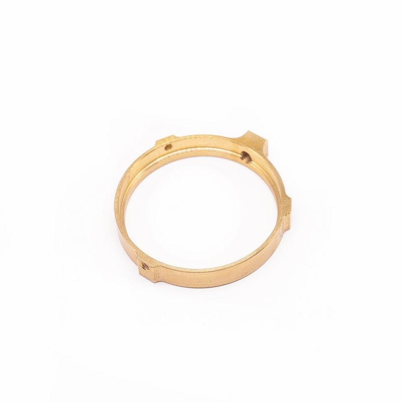 Fabricante profesional Anillo de latón CNC personalizado Herramientas de relojes de precisión OEM Fresa CNC Anillo de latón de hilo femenino
