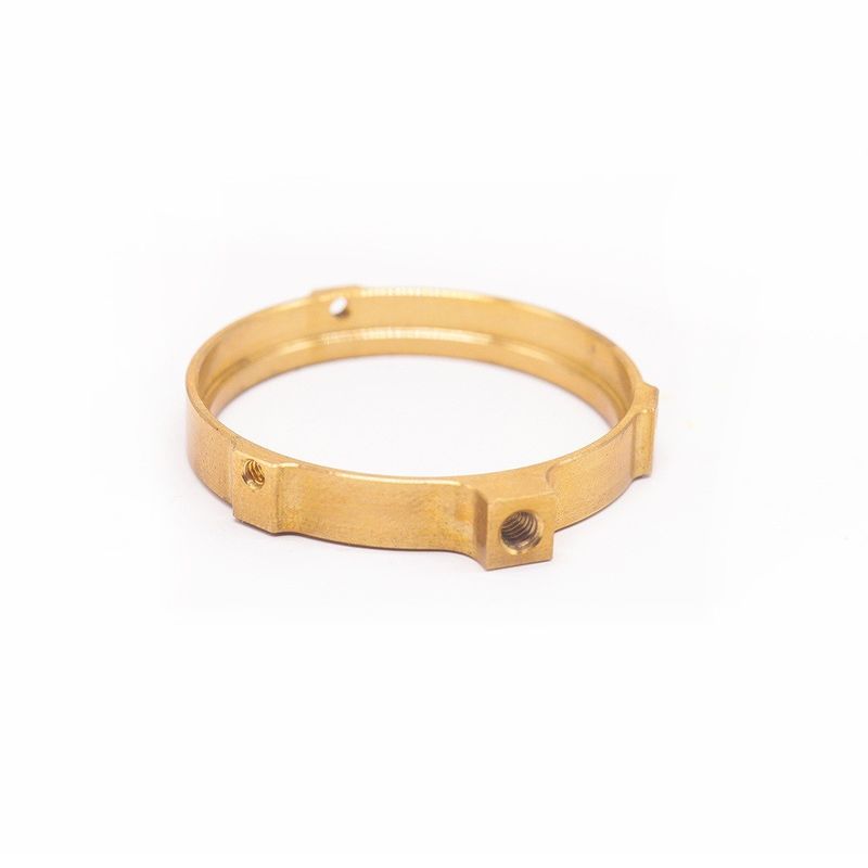 Fabricante profesional Anillo de latón CNC personalizado Herramientas de relojes de precisión OEM Fresa CNC Anillo de latón de hilo femenino