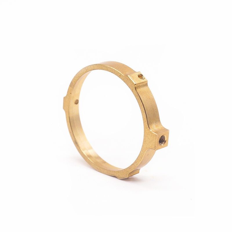 Fabricante profesional Anillo de latón CNC personalizado Herramientas de relojes de precisión OEM Fresa CNC Anillo de latón de hilo femenino