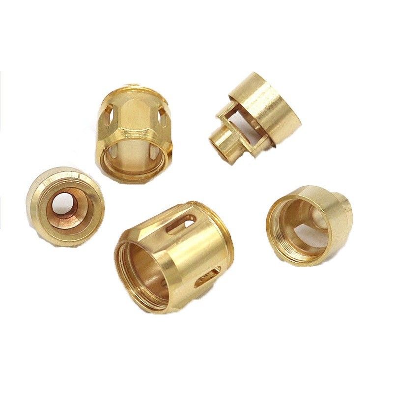 Mecanizado CNC de cuatro ejes a cinco ejes de precisión para el procesamiento de cobre accesorios de cigarrillos electrónicos cubierta de aceite